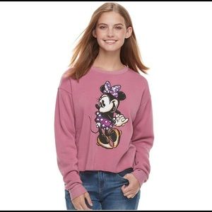 Disney Minnie Mouse Pink Cropped Sweater🐝